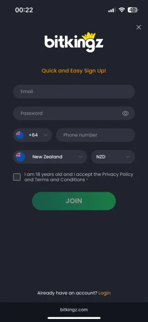bitkingz casino login