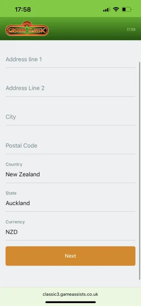 Casino Classic Registration