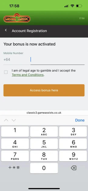 Casino Classic Bonus