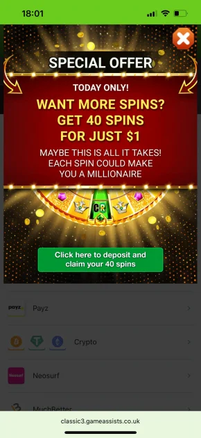Casino Classic Bonus