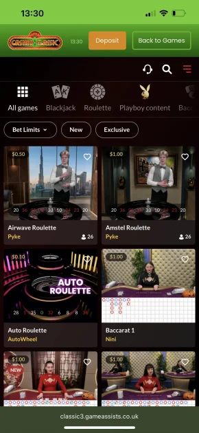 Casino Classic Games