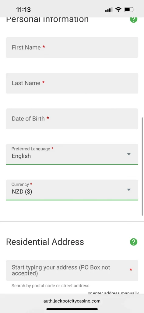 jackpot city casino registration