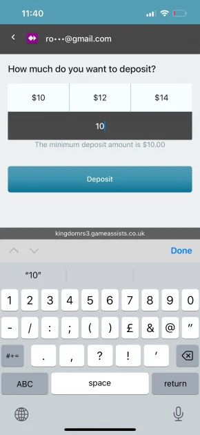 Casino Kingdom deposit