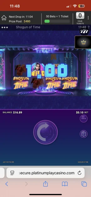 platinum play casino game