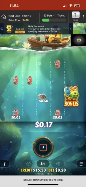 platinum play casino game