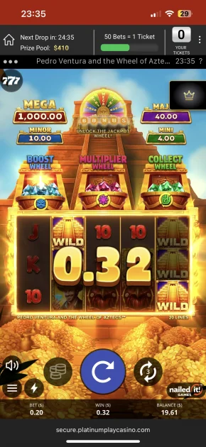 platinum play casino game