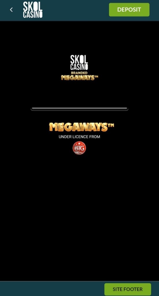 Skol casino Screen