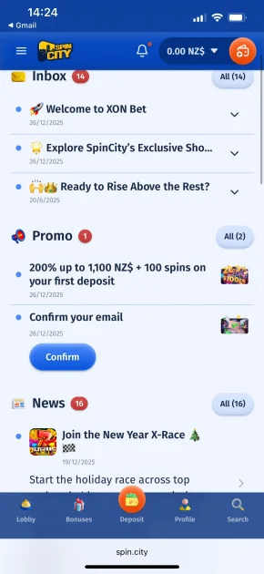 spin city casino bonus