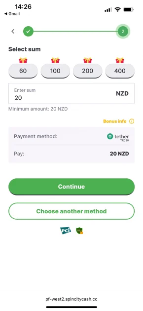 spin city casino deposit