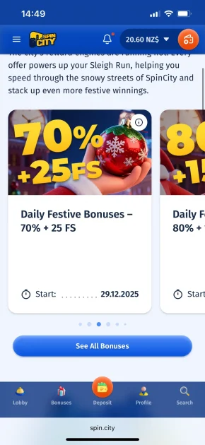 spin city casino bonus