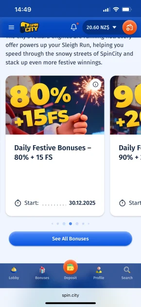 spin city casino bonus