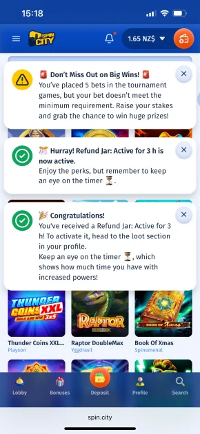 spin city casino game