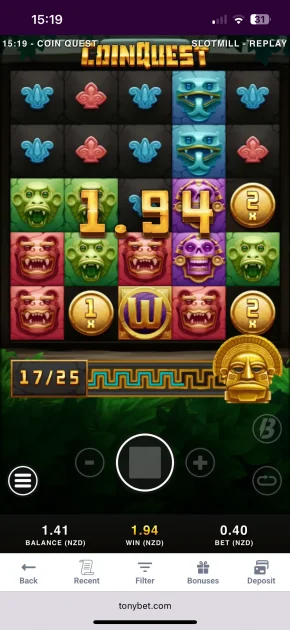 Tonybet Casino game