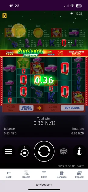tonybet casino game