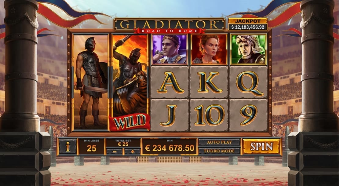 Playtech Slot - Gladiator Road to Rome