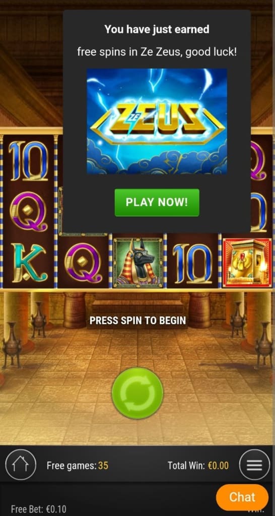 Vegadream Casino Screen