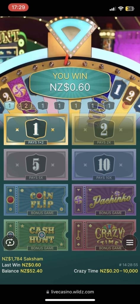 spinz casino games