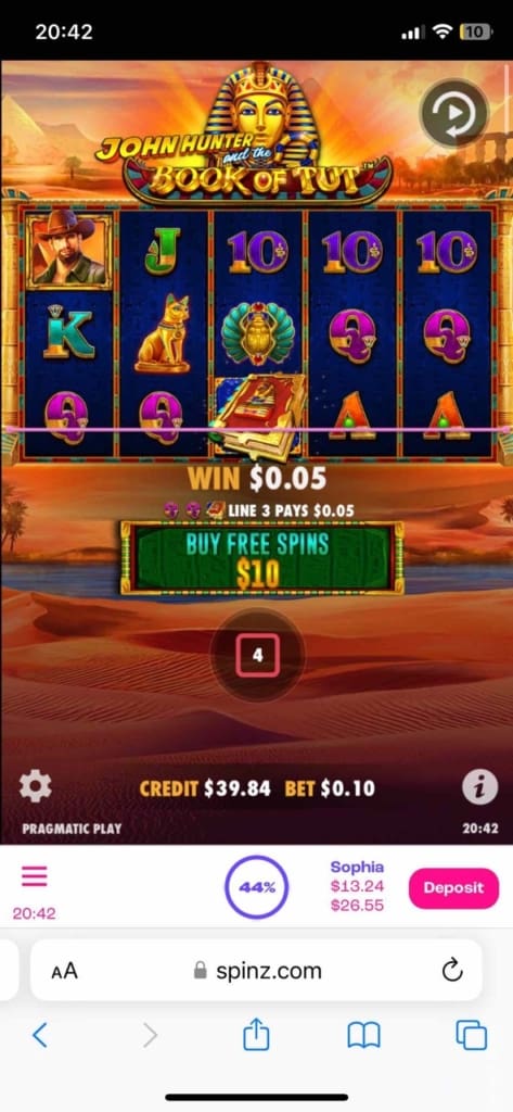 spinz casino games