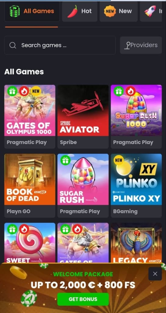 Asino Casino Games