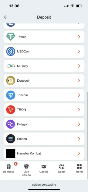 Golden Reels Casino Deposit