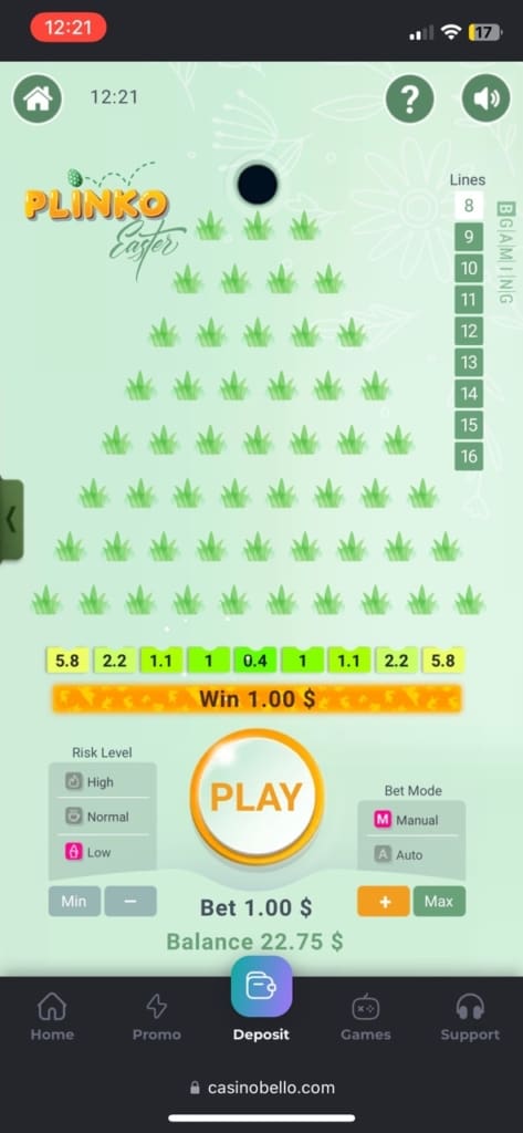 CasinoBello Casino Games