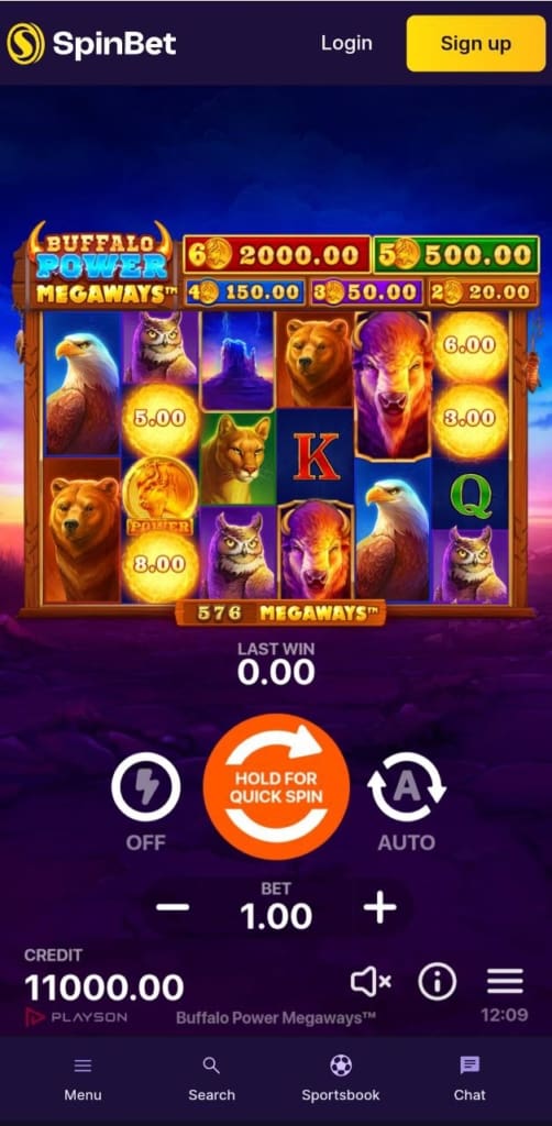 Spinbet Casino Games