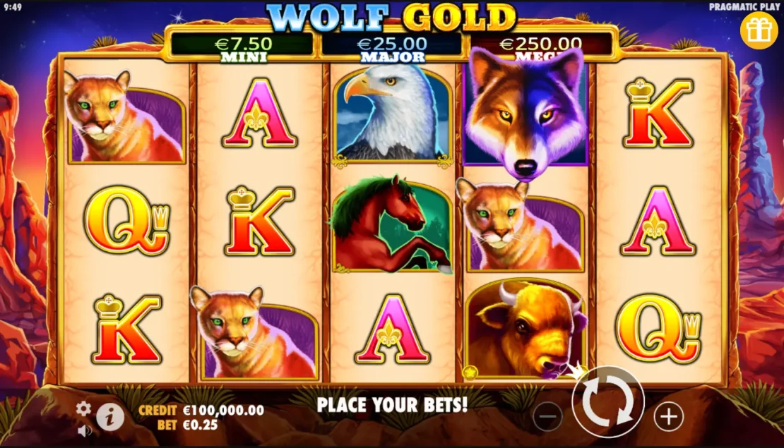 Wolf Gold, Pragmatic Play