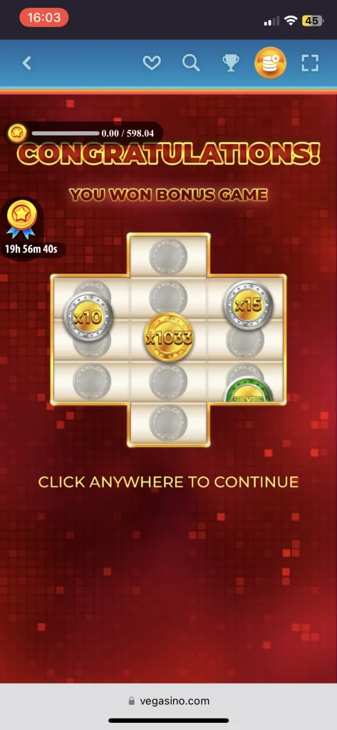 Vegasino Casino Games