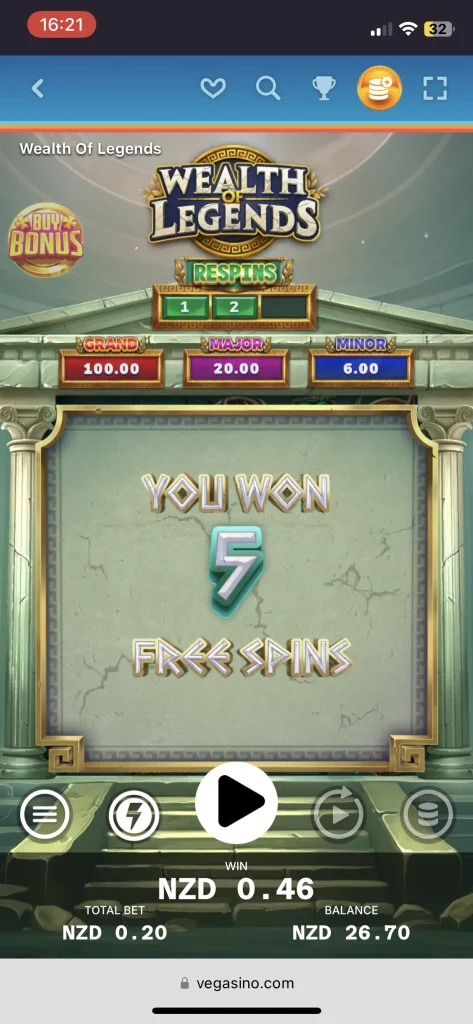 Vegasino Casino Games