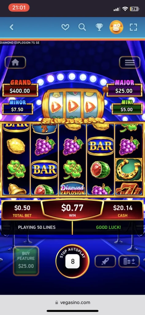 Vegasino Casino Games