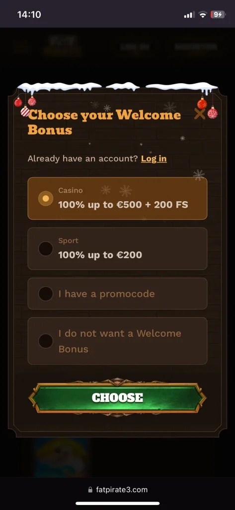 FatPirate Casino Bonus