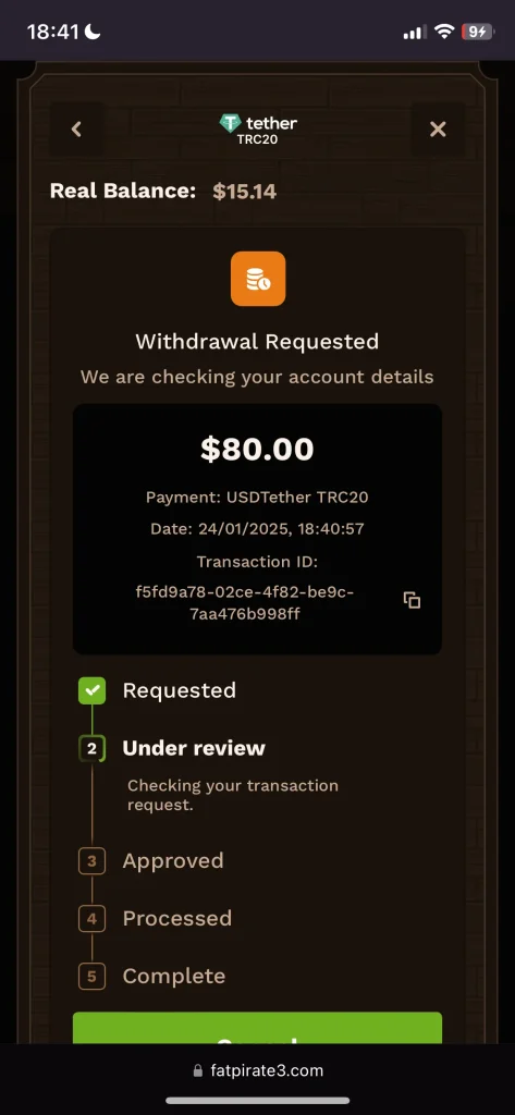 FatPirate Casino withdrawal