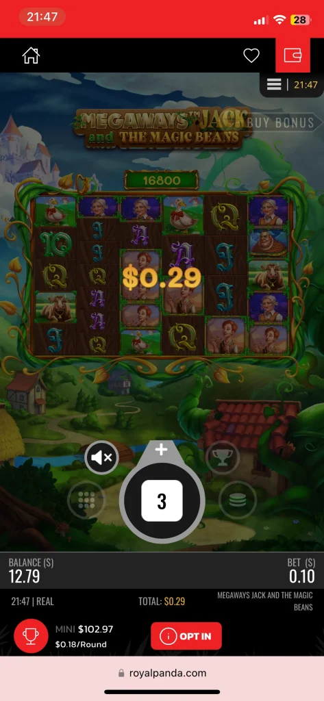 Royal Panda Casino game