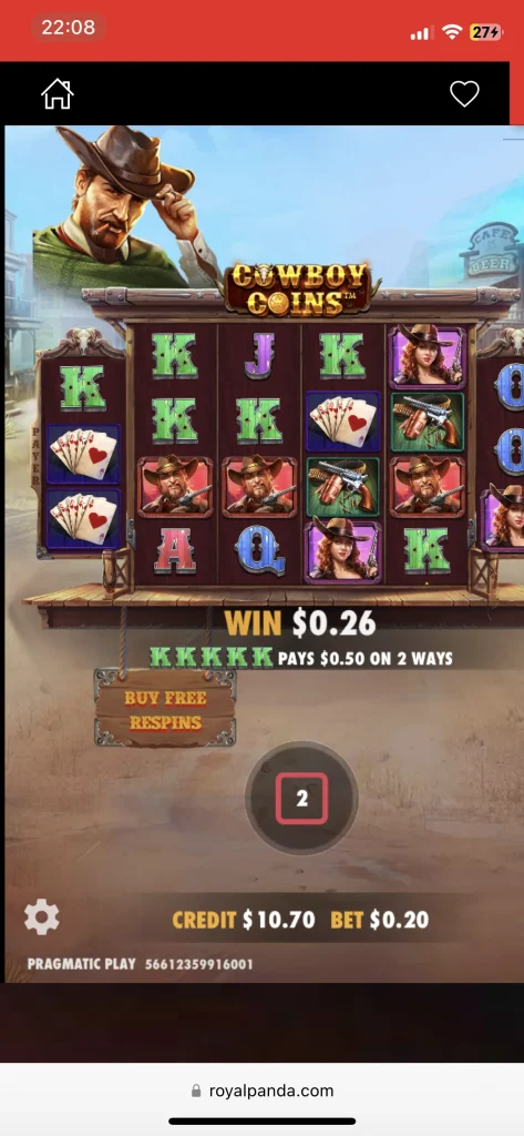 Royal Panda Casino game