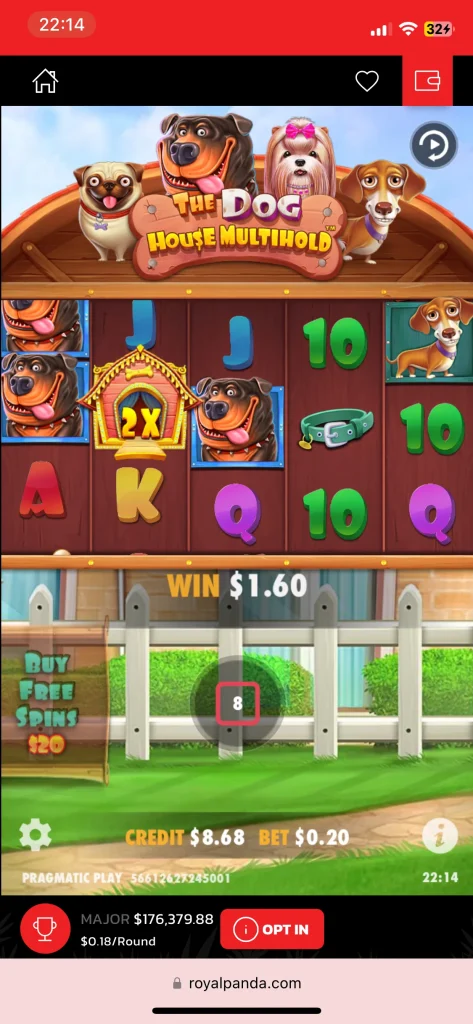 Royal Panda Casino game