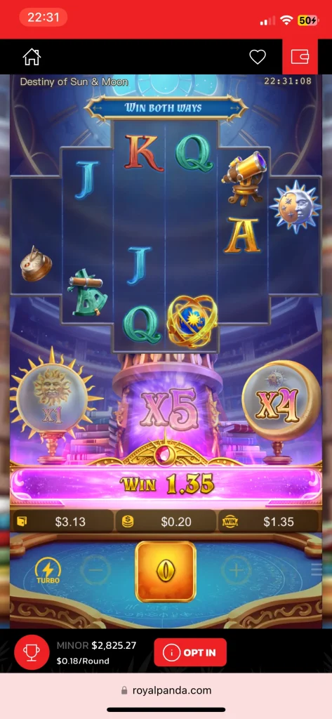 Royal Panda Casino game