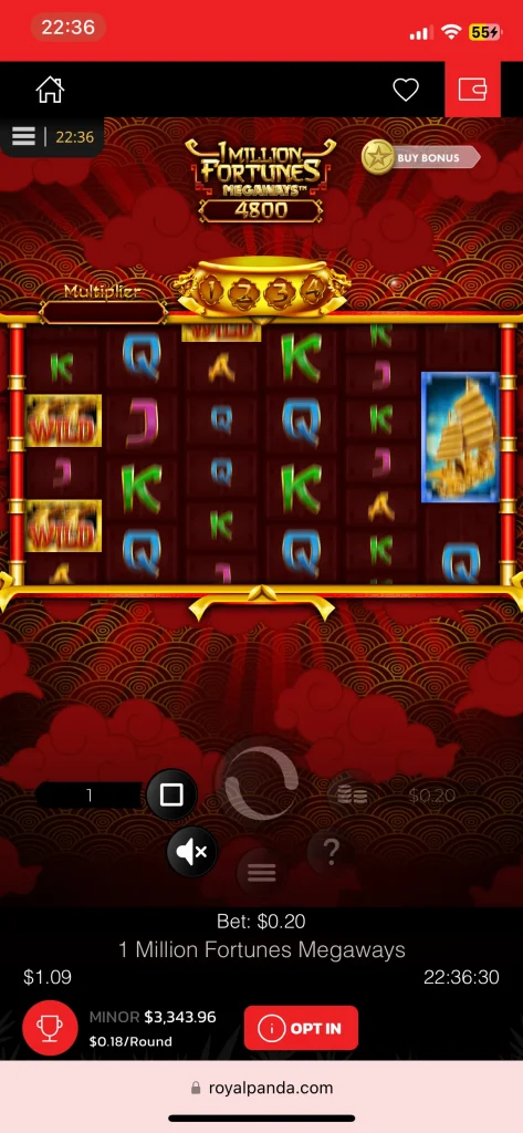 Royal Panda Casino game