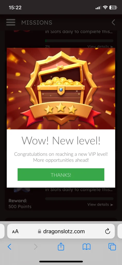 DragonSlots casino game