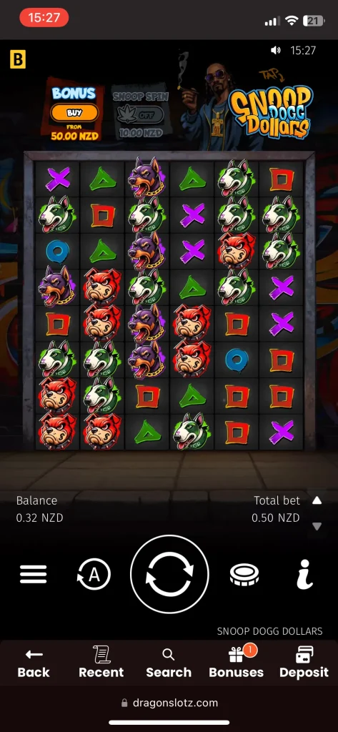 DragonSlots casino game