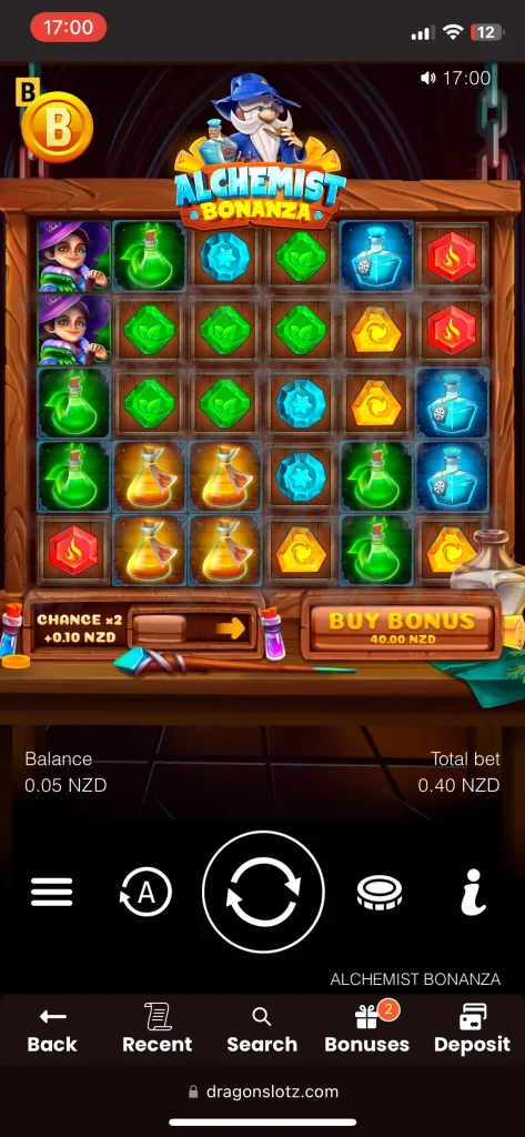 DragonSlots casino game