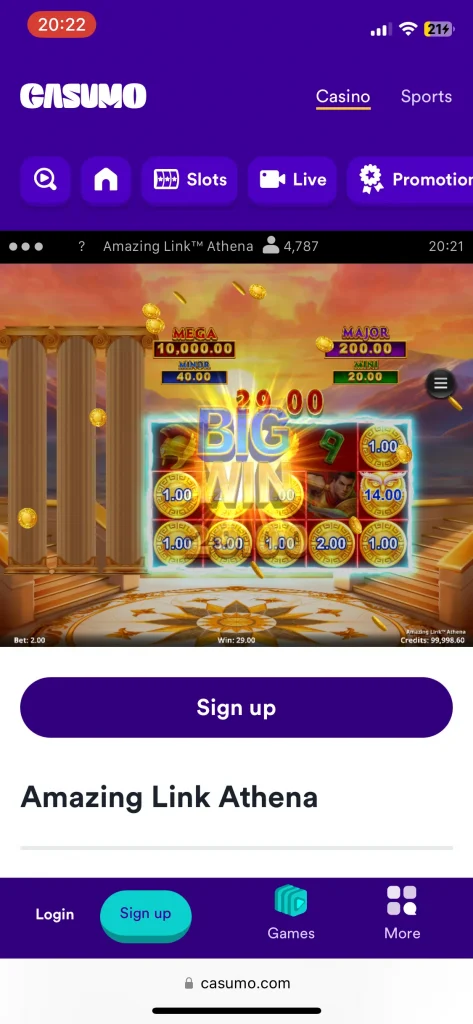 casumo casino games