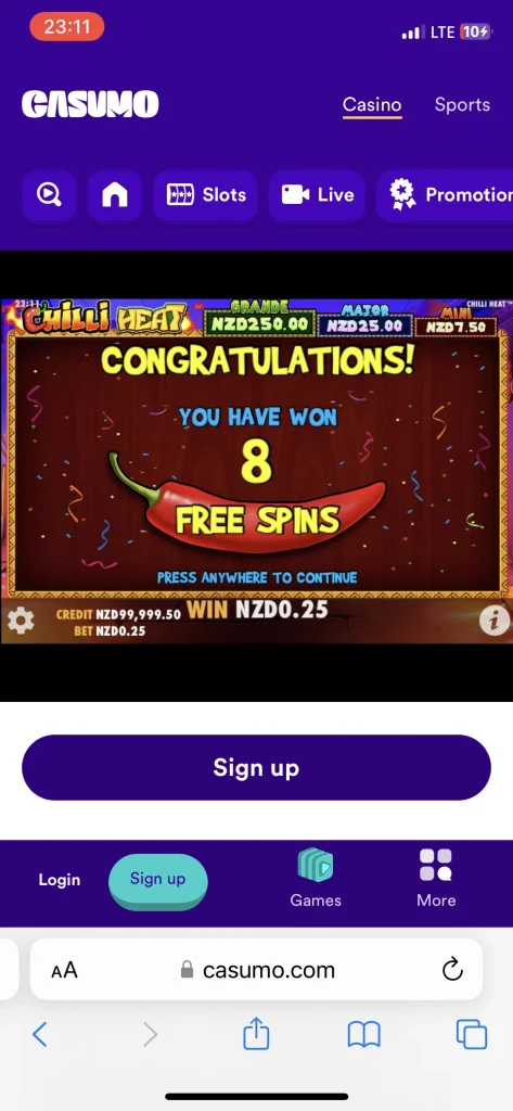 casumo casino games
