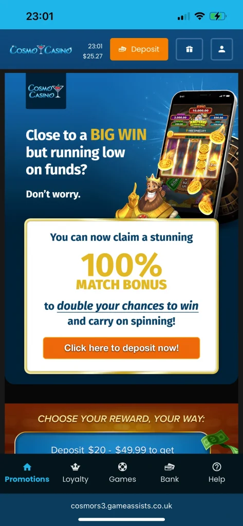 cosmo casino game