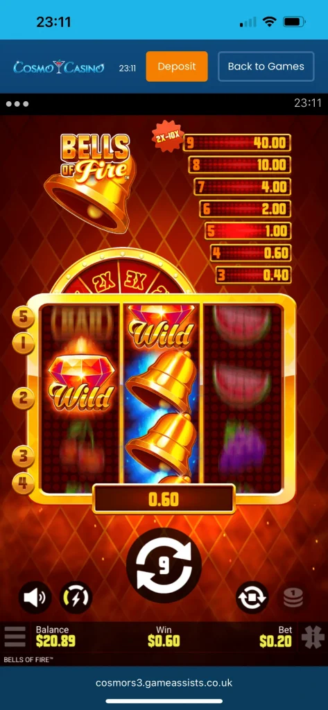 cosmo casino game