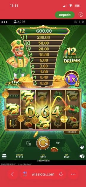 wiz slots casino game
