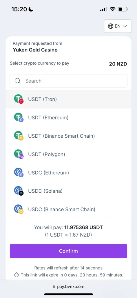 Yukon Gold Casino deposit