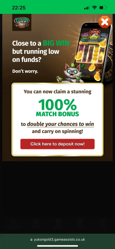 Yukon Gold Casino Win