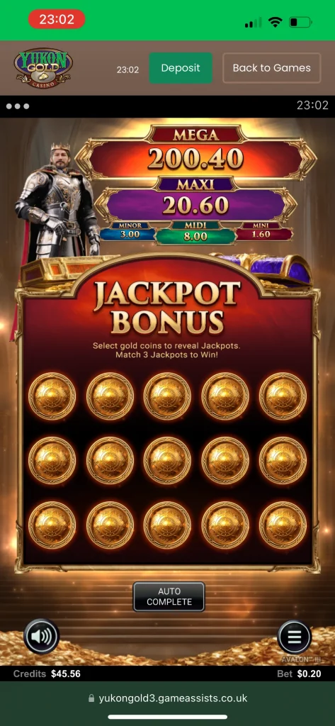 Yukon Gold Casino Game