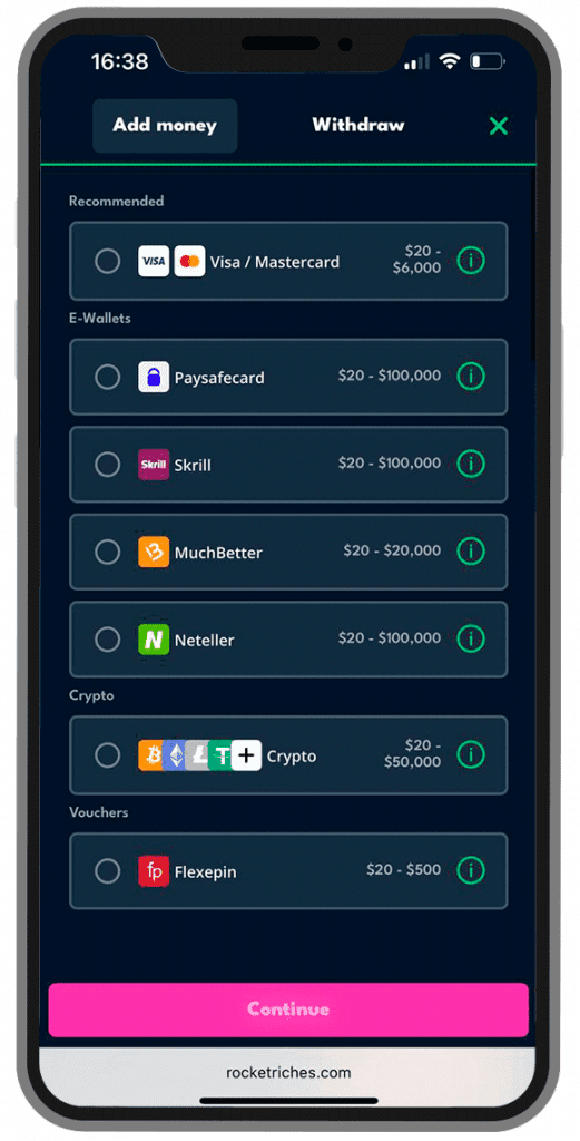 deposit methods