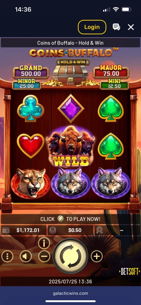 galactic wins casino game